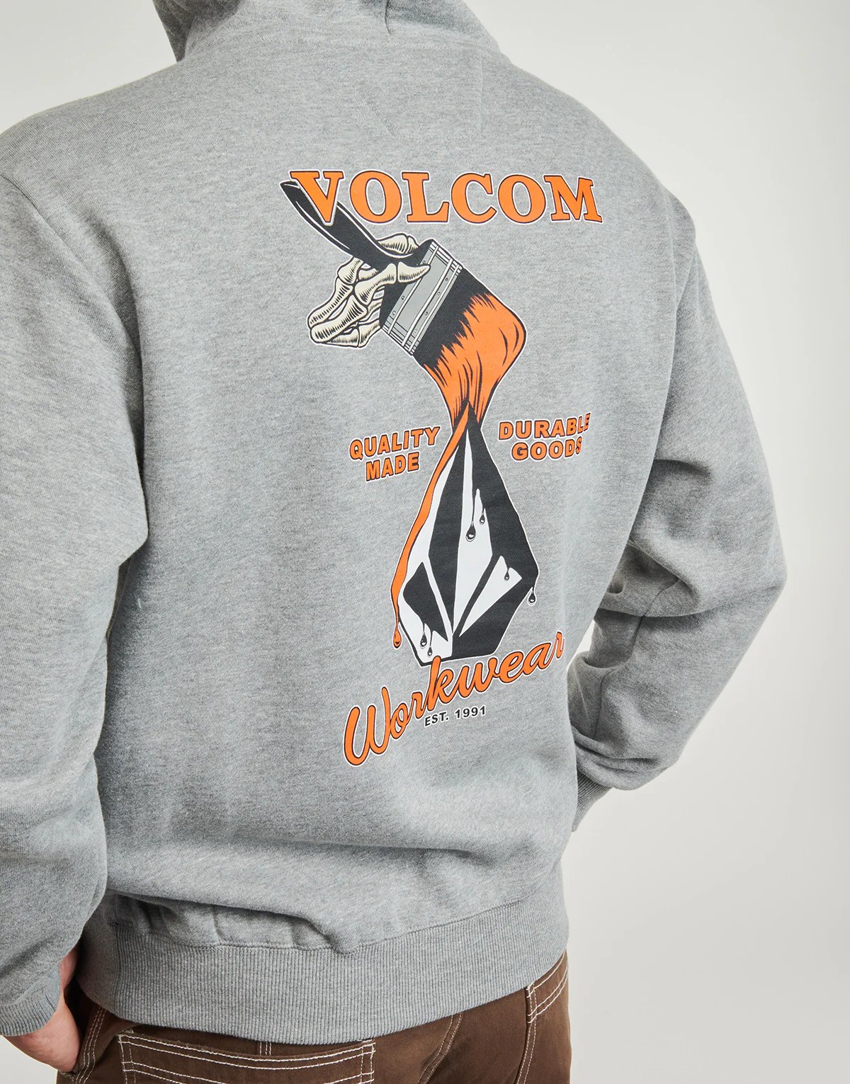 Sudadera para hombre Volcom Workwear Po Gris