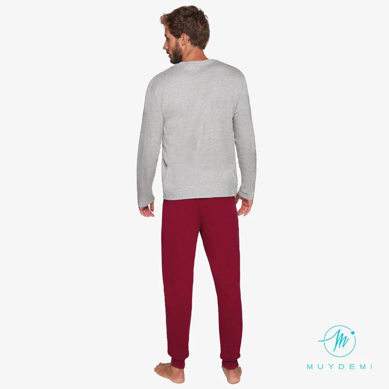 Pijama hombre algodón de invierno «Abrázame» MUYDEMI