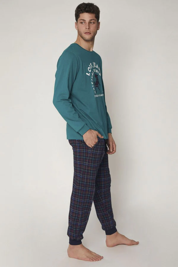 Pijama hombre manga larga algodón «Styled» LOIS by ADMAS