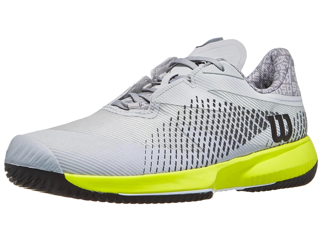 Zapatillas de Tenis Hombre Wilson Kaos Swift 1.5 2024 Piso Mixto – Blanco/Amarillo