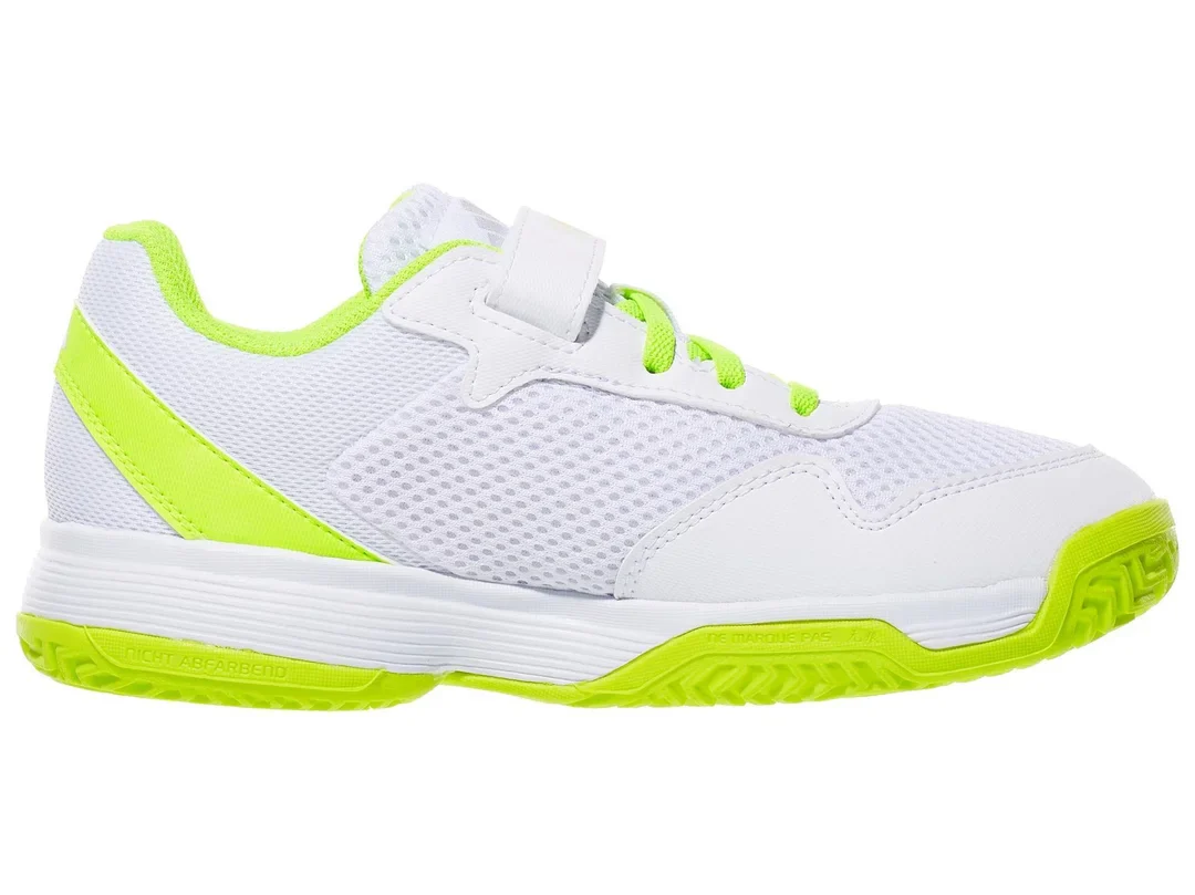 Adidas Courtflash K Comfort Closure Junior Shoes – White/Green
