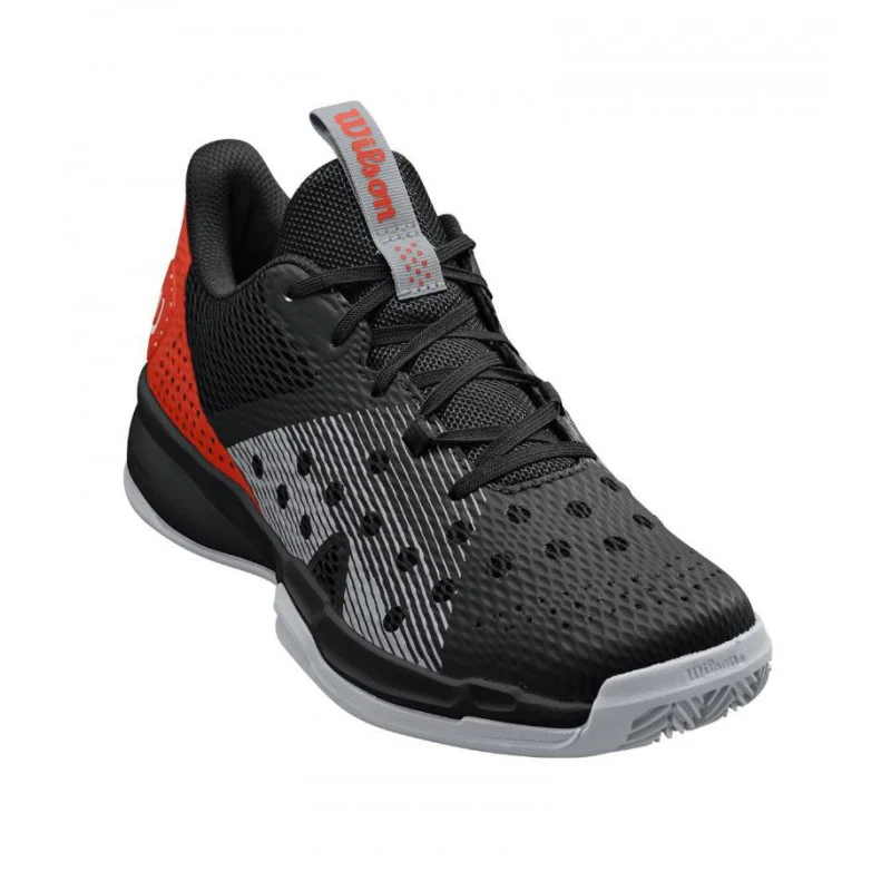 Zapatillas de Pádel Hombre Wilson Hurakn Team – Negro/Rojo